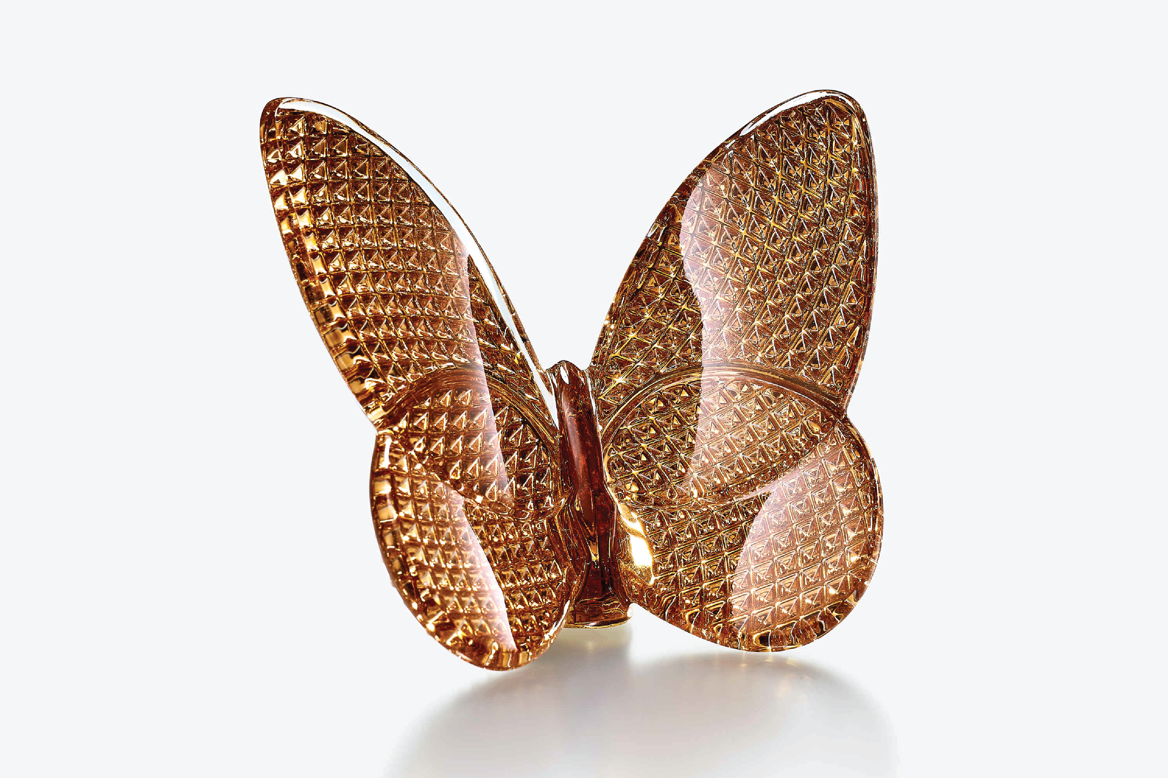 Baccarat ラッキーバタフライ　パピヨンゴールド Baccarat Lucky Butterfly - 20K Gold Diamant – Wynn at Home