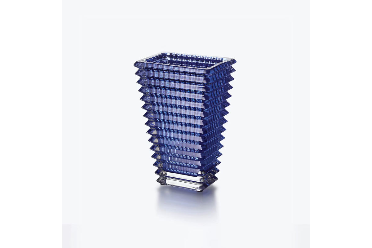 Baccarat Eye Rectangular Blue Vase S – Wynn at Home