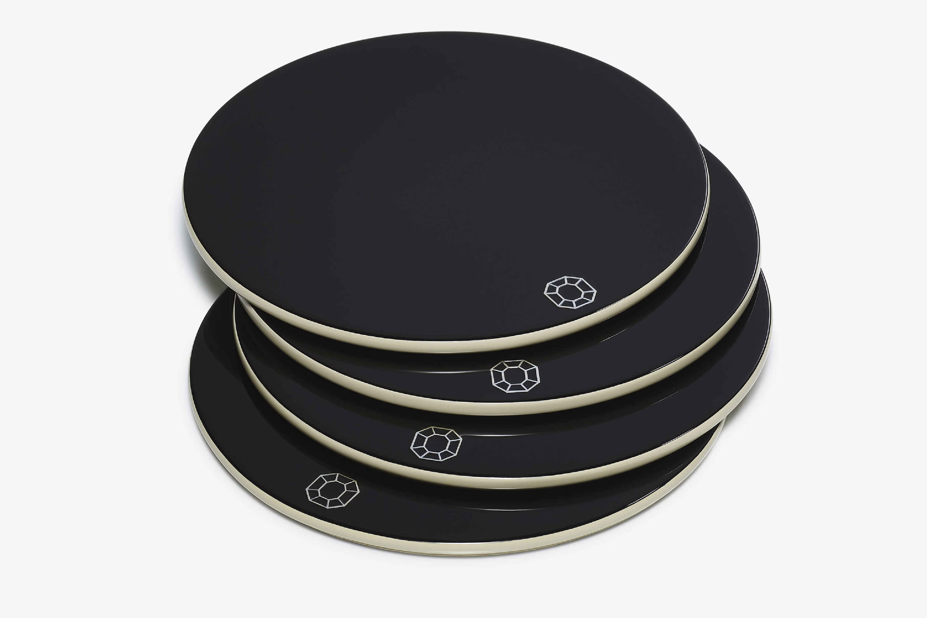 Black coaster❃︎オルゴナイト✨ Octogone Coasters x4, Black – Wynn at Home