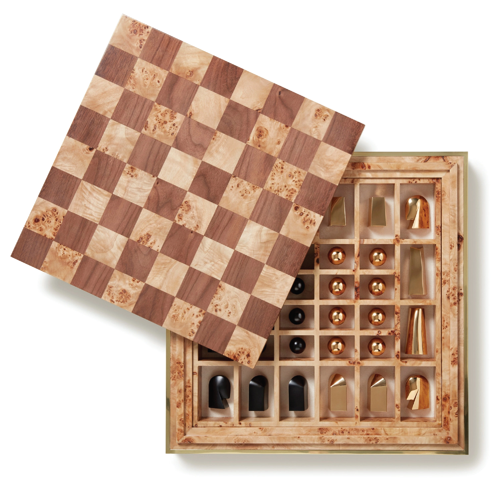 Shagreen Chess Set - Chocolate – Wynn at Home