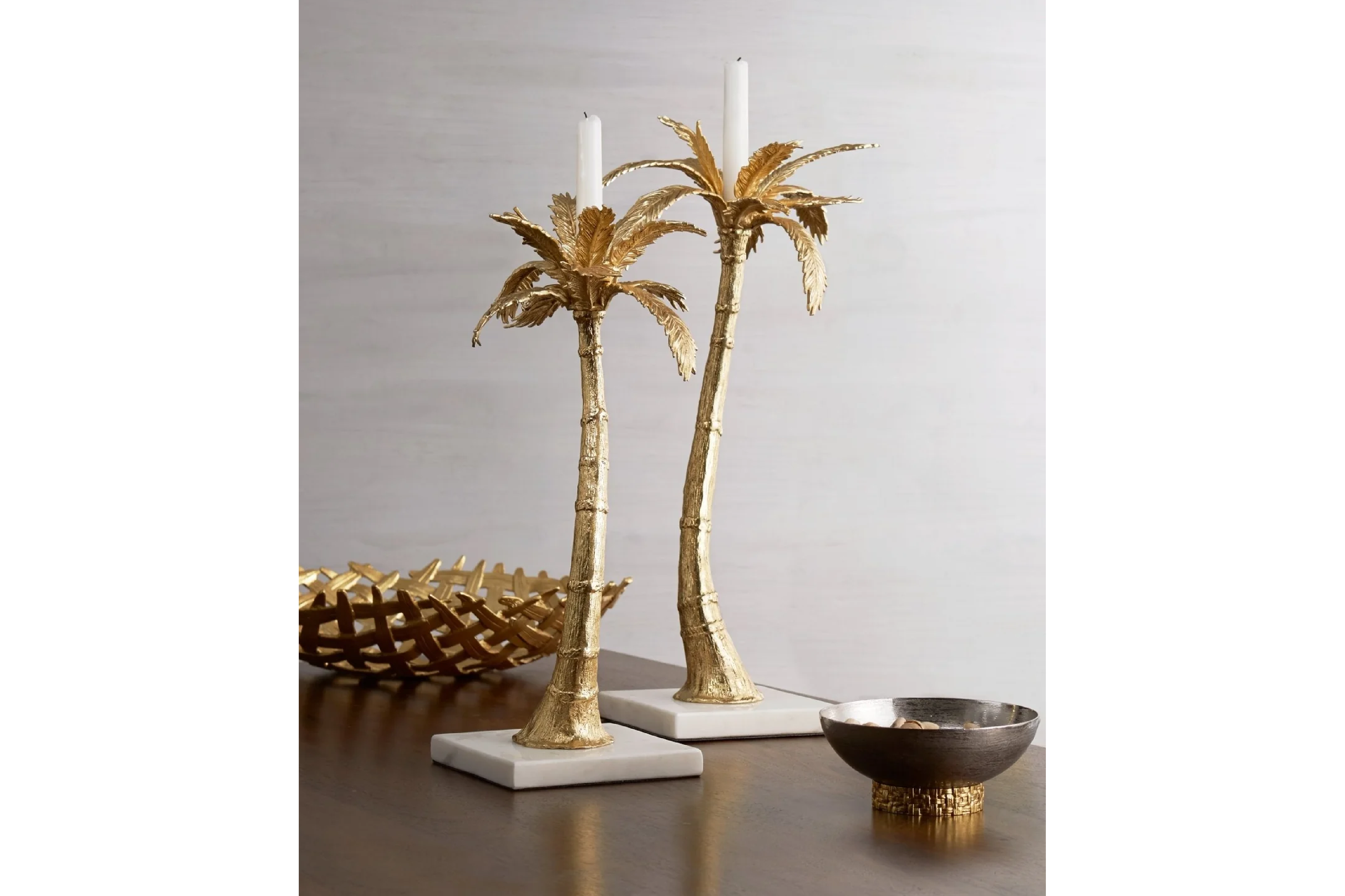 Michael Aram Palm Candleholders - Thumbnail 4