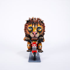 CA Lion on Motorcycle