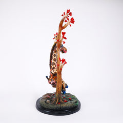 CA Tree Giraffe on Swing