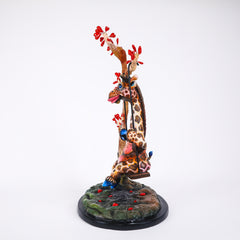 CA Tree Giraffe on Swing