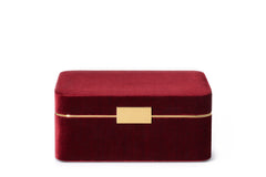 Beauvais Velvet Jewelry Box - Cinnabar