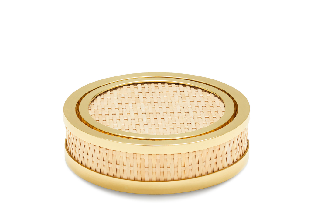 Colette Cane Coaster Set