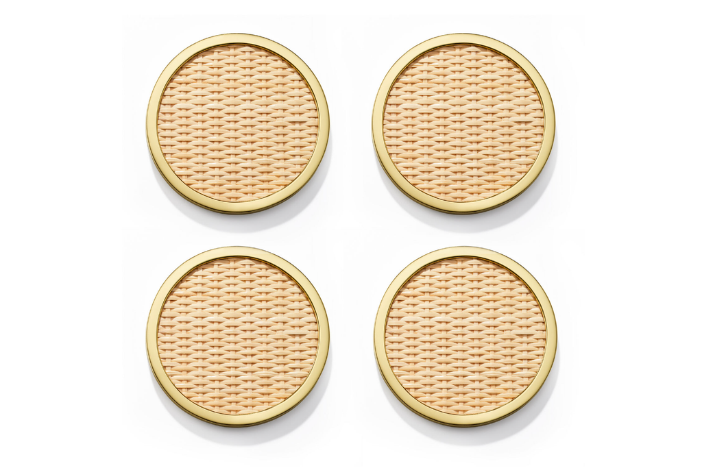 Colette Cane Coaster Set