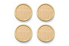 Colette Cane Coaster Set