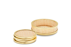 Colette Cane Coaster Set