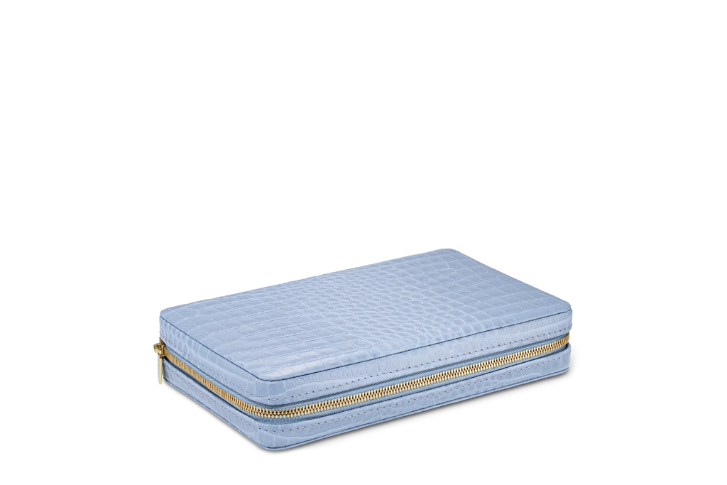 Enzo Travel Domino Set, Hydrangea Blue
