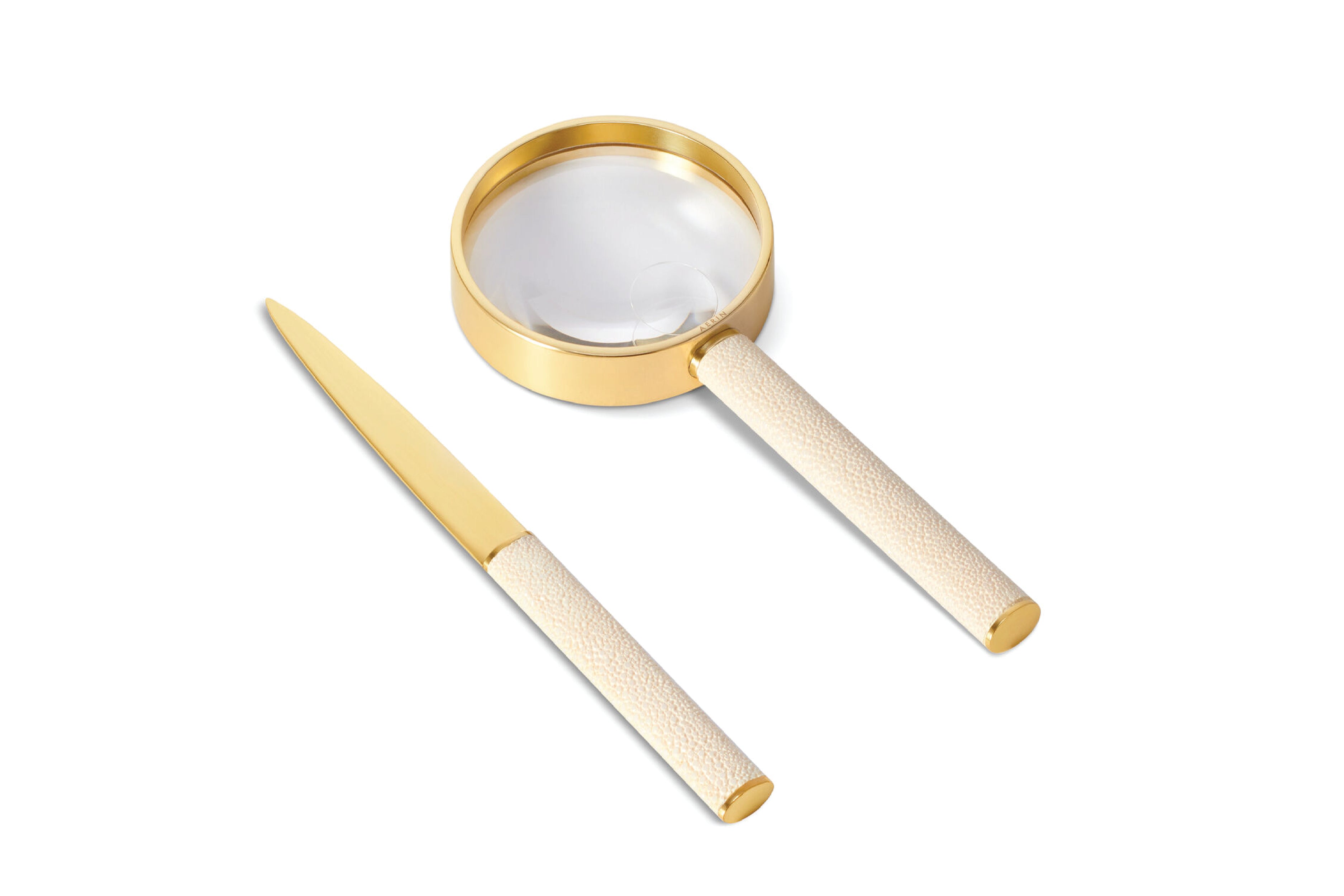 Shagreen Magnifying Glass & Letter Opener Set – Wynn at Home
