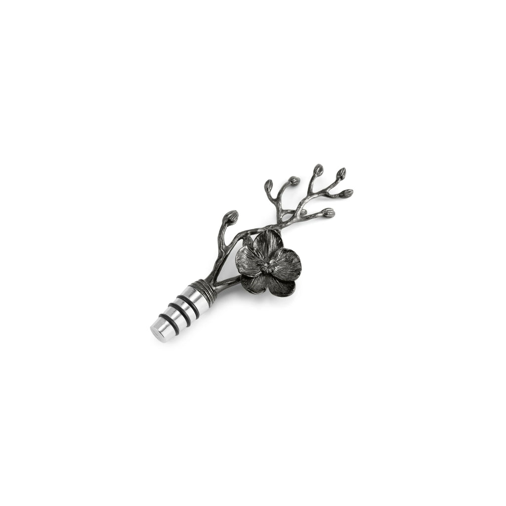 Black Orchid Wine Stopper