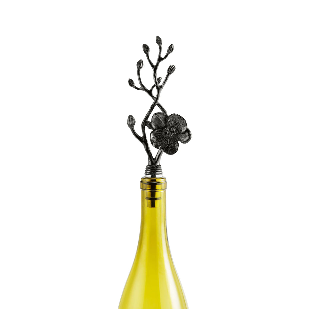 Black Orchid Wine Stopper