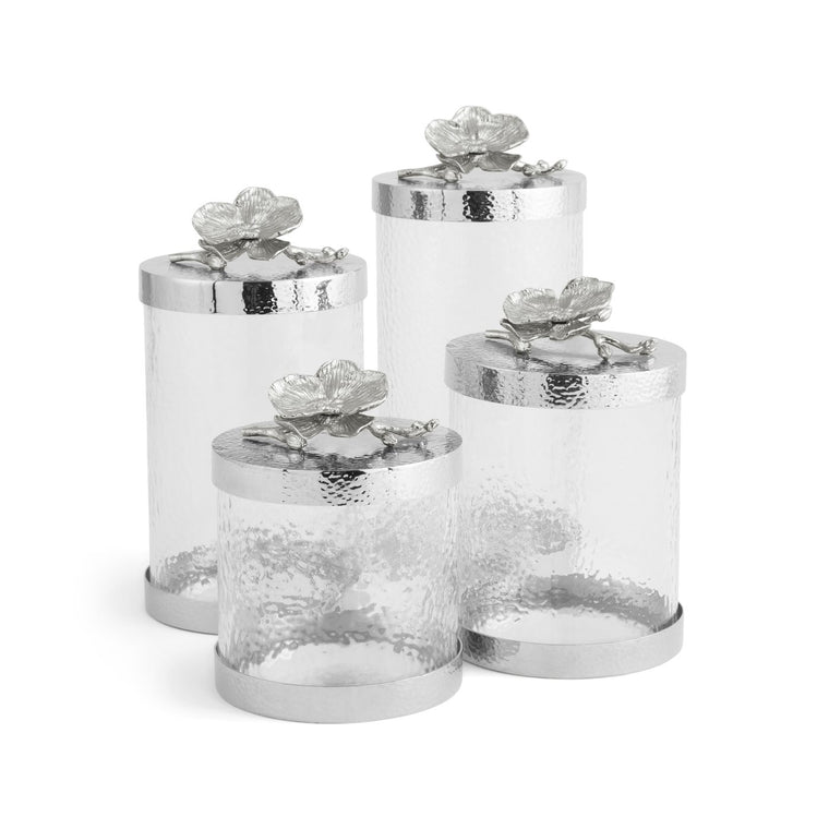 White Orchid Canister Collection