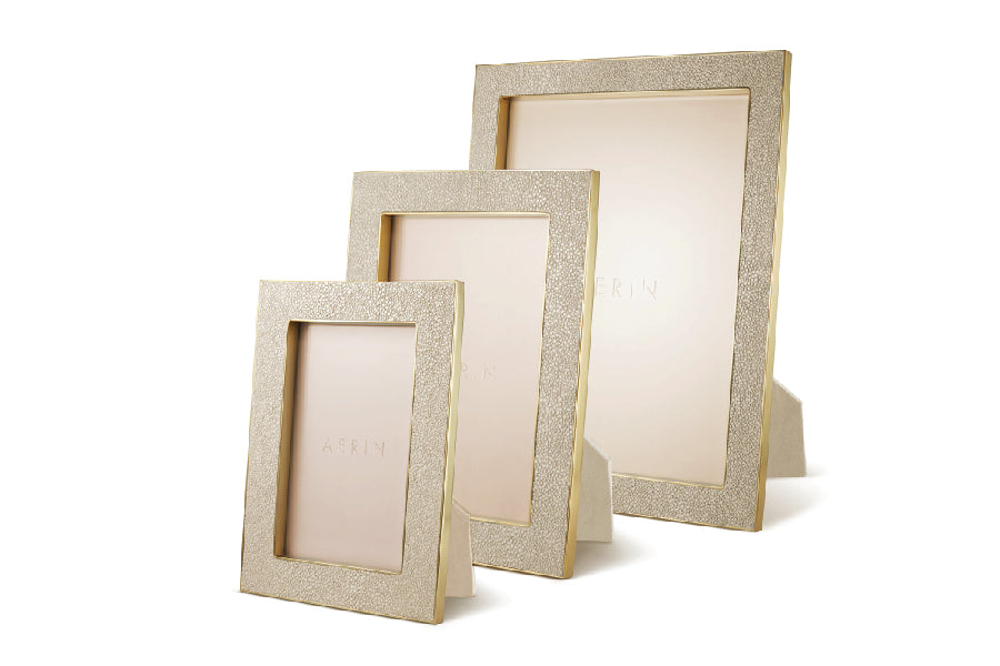 Classic Shagreen Frame, Wheat