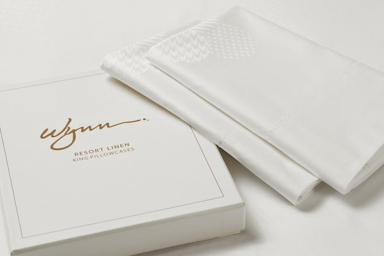 Wynn Resorts Linen Jacquard Trefoil Pattern